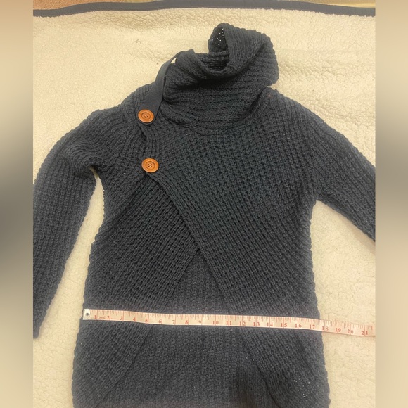 MIRACLE Navy Blue Knit Pullover Sweater - Picture 6 of 7